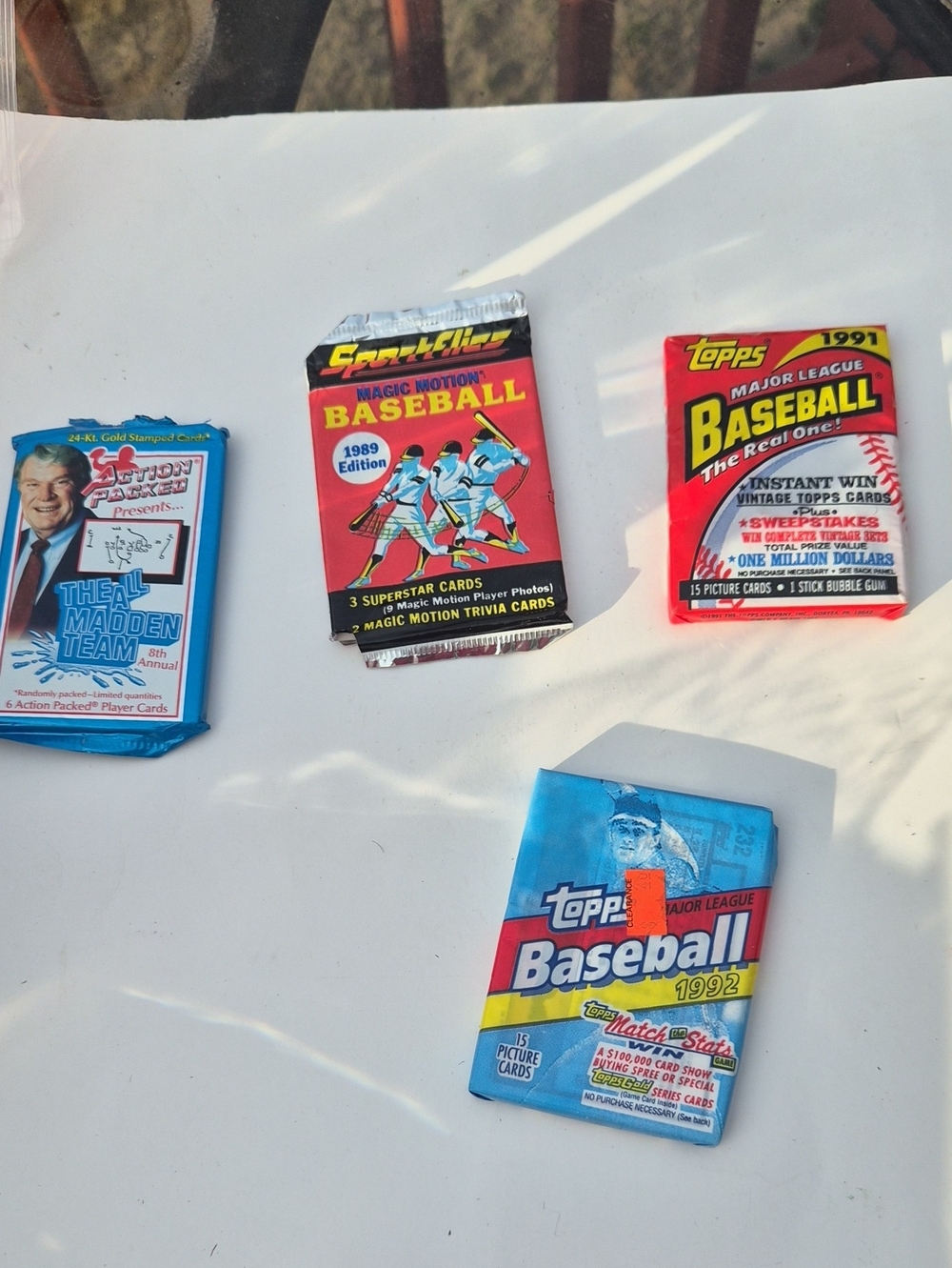 Topps Baseball Card Pack - Light Blue and Red Accents